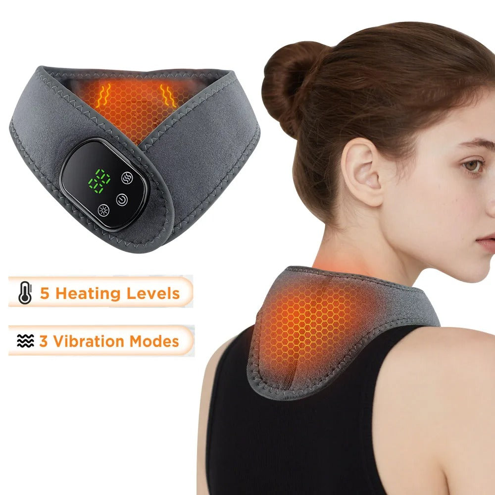 Hot Compress Vibration Massage Ankle Guard Band