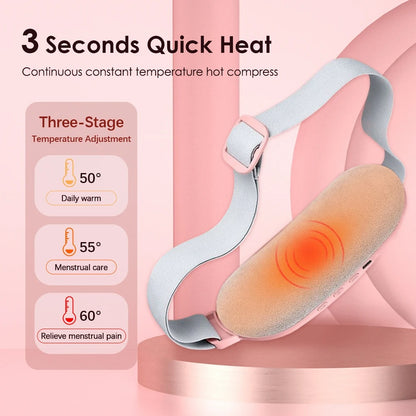 Electric Heating Pad Menstrual Cramp Massager Belt