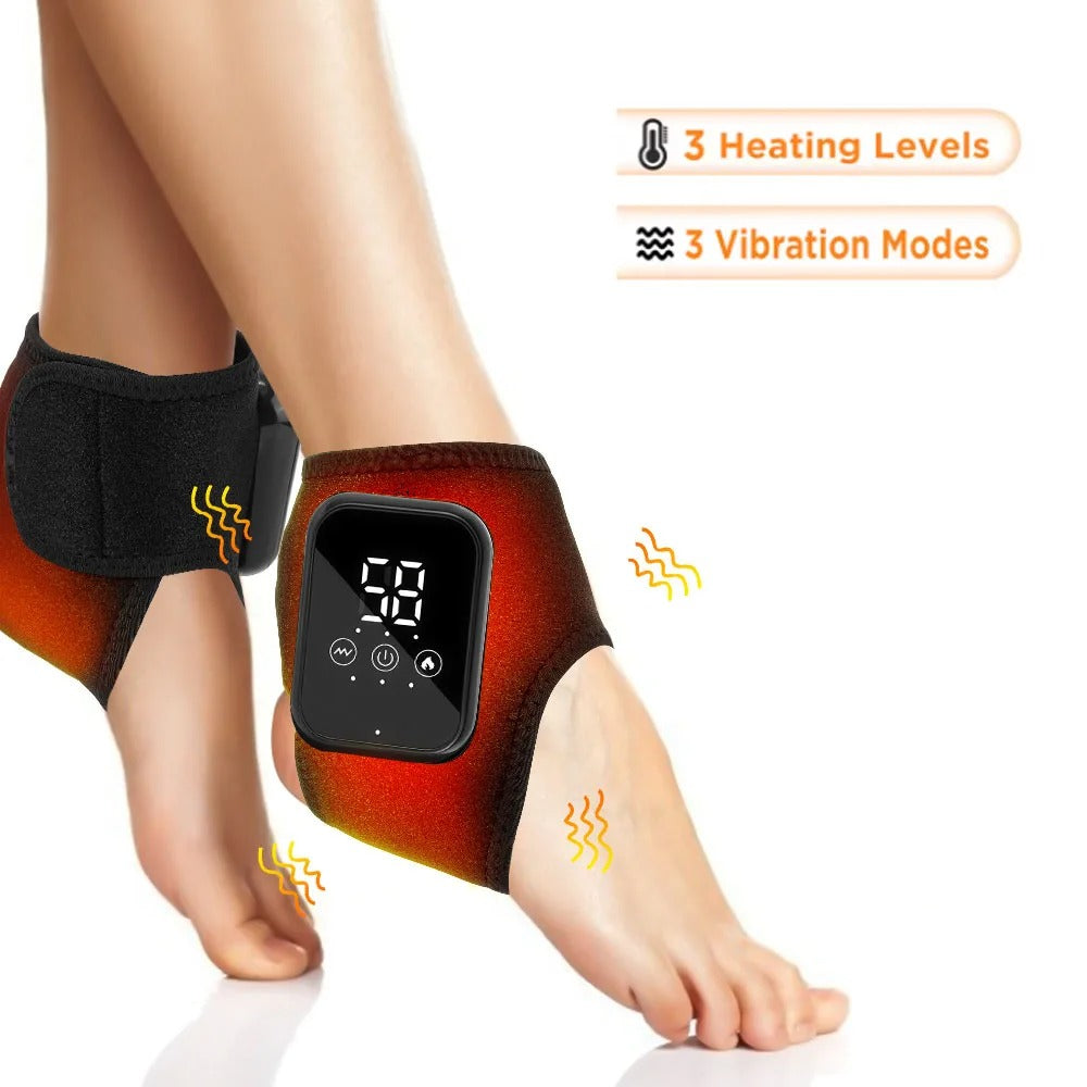 Hot Compress Vibration Massage Ankle Guard Band